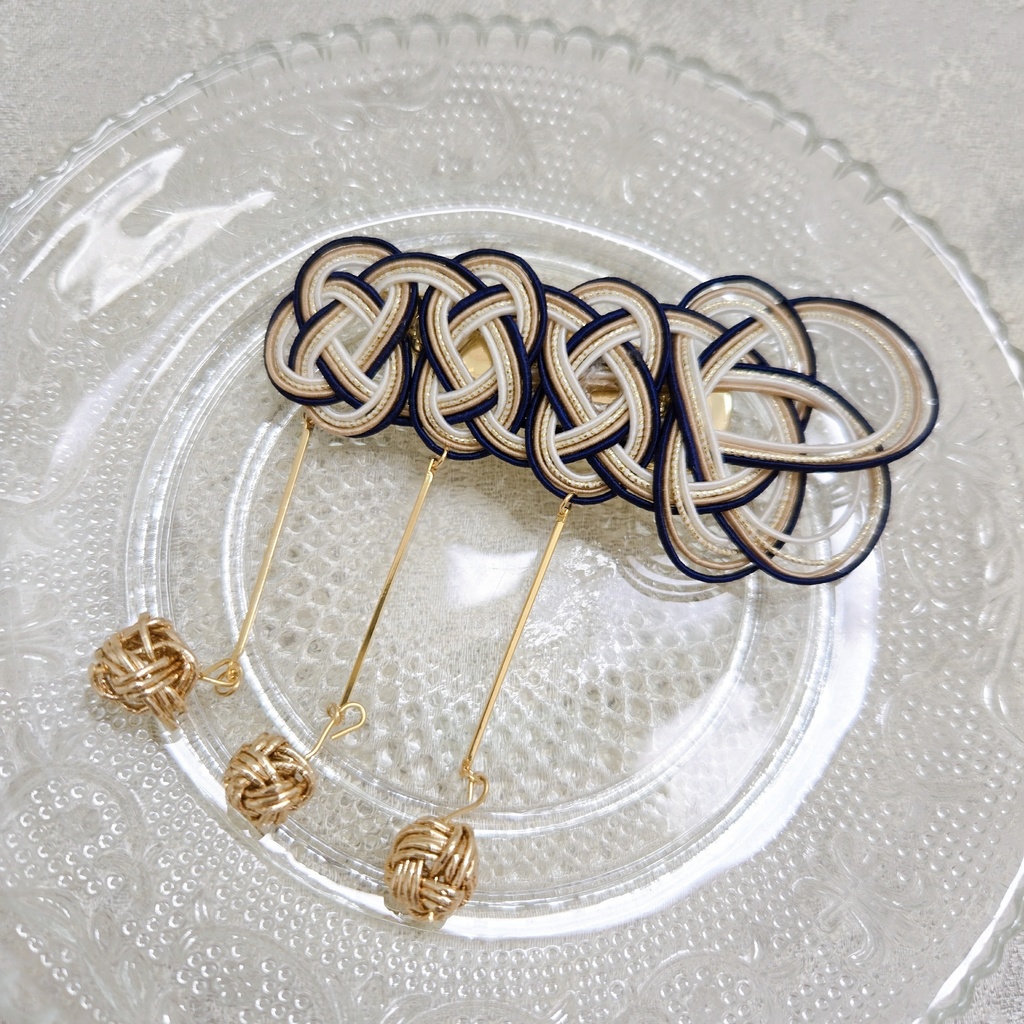 イブラヒムイメージ水引ヘアクリップ