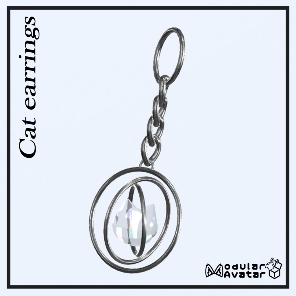 【MA対応】Cat earrings 汎用 アニメーション付き