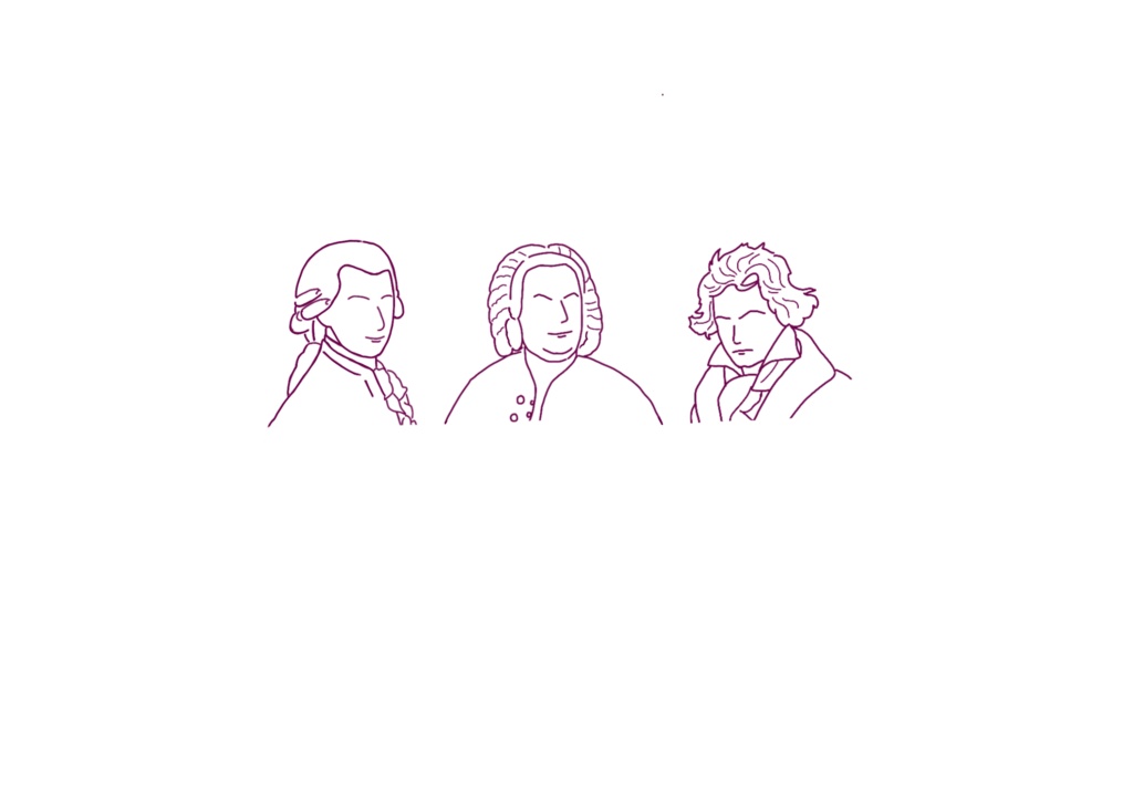 音楽家Tシャツ紫