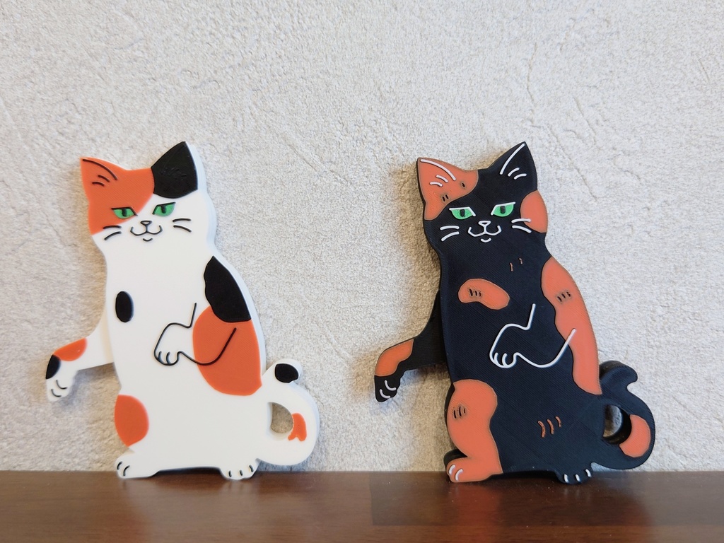 手が動く猫マグネット