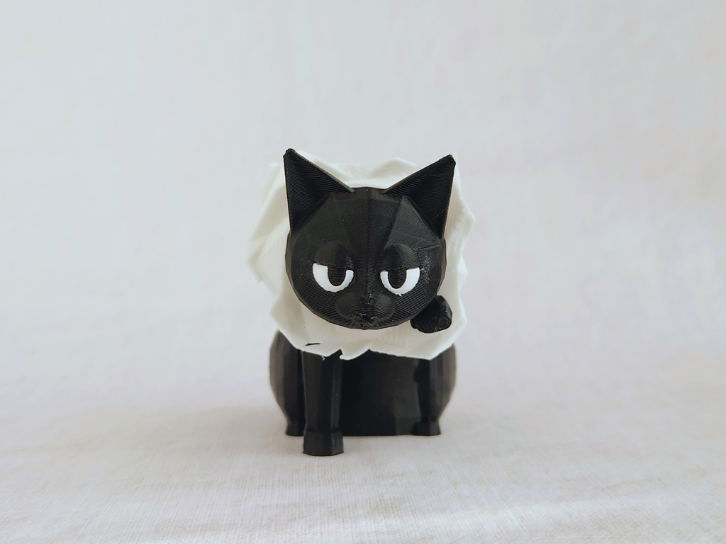 穴あき風猫メモスタンド