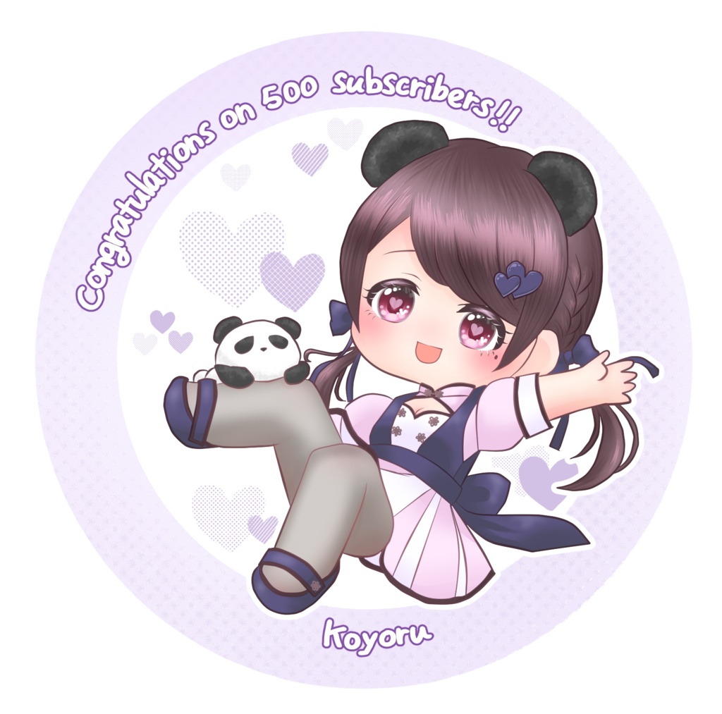 500人記念コースター風アクリルキーホルダー