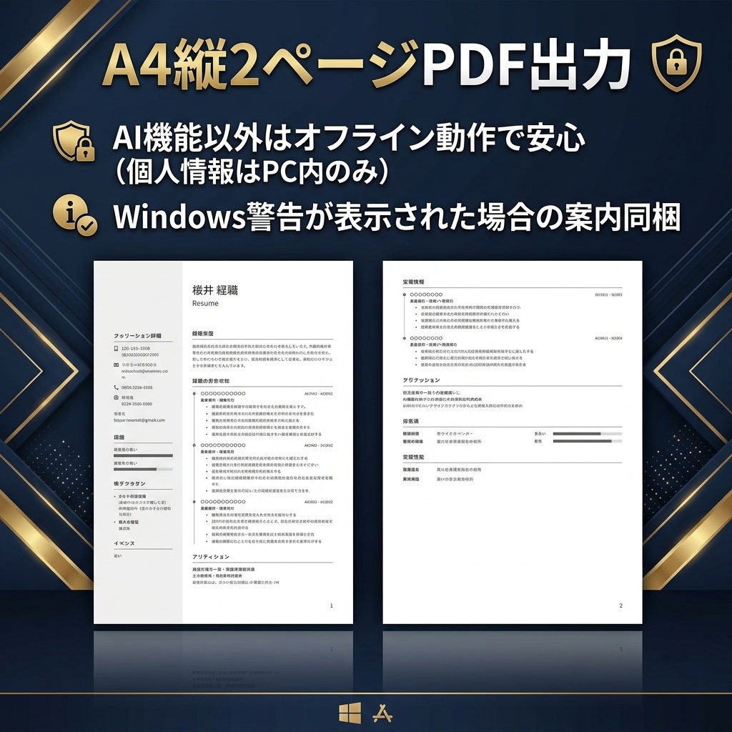 スマート履歴書ジェネレータ―/ Smart Resume Generator