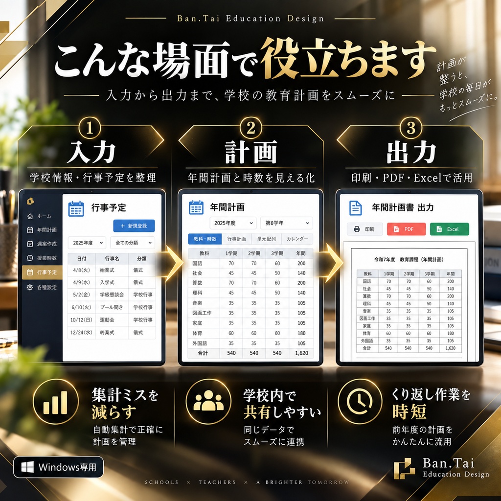 小学校教育計画教務支援システム 単体版(製品版ライセンス)