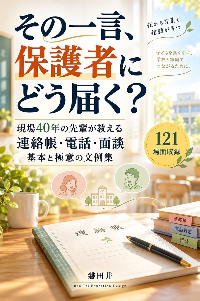 【無料お試し版】保護者に届く文例集　連絡帳のひと言返事68例＋場面別文例10場面