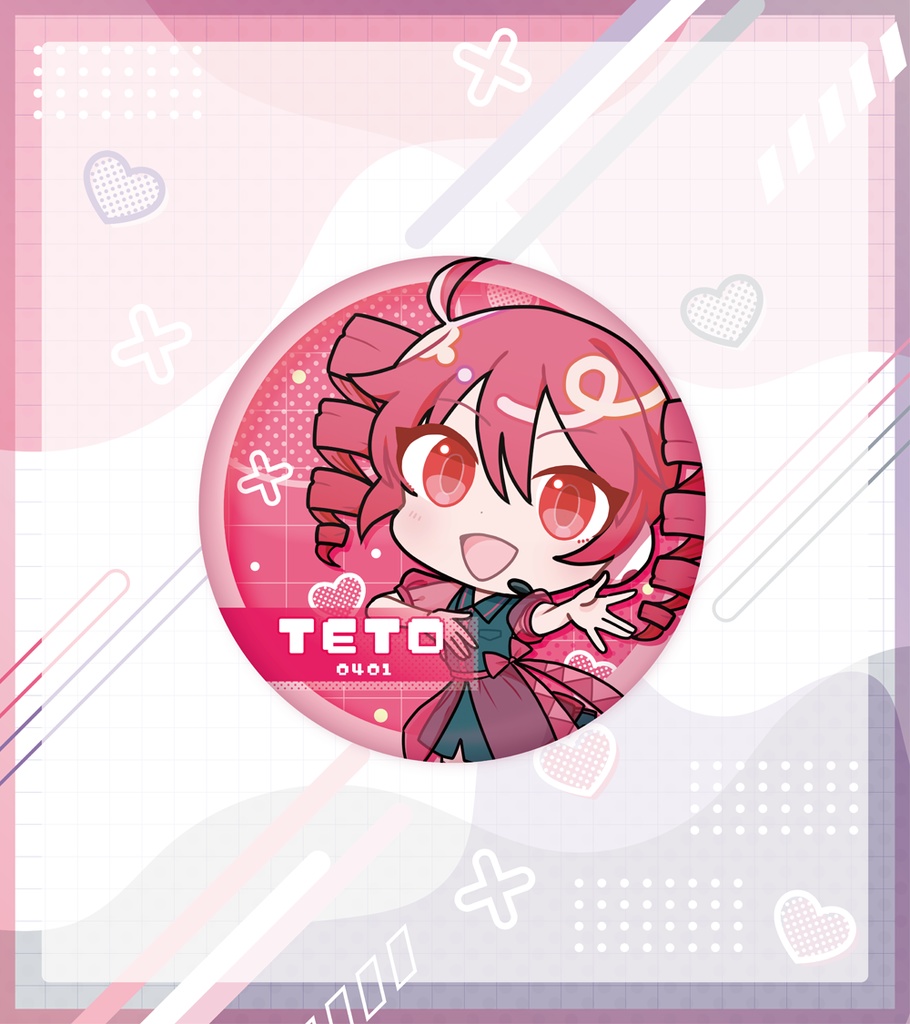 UTAU三人娘+ユフさん 57mm缶バッジ