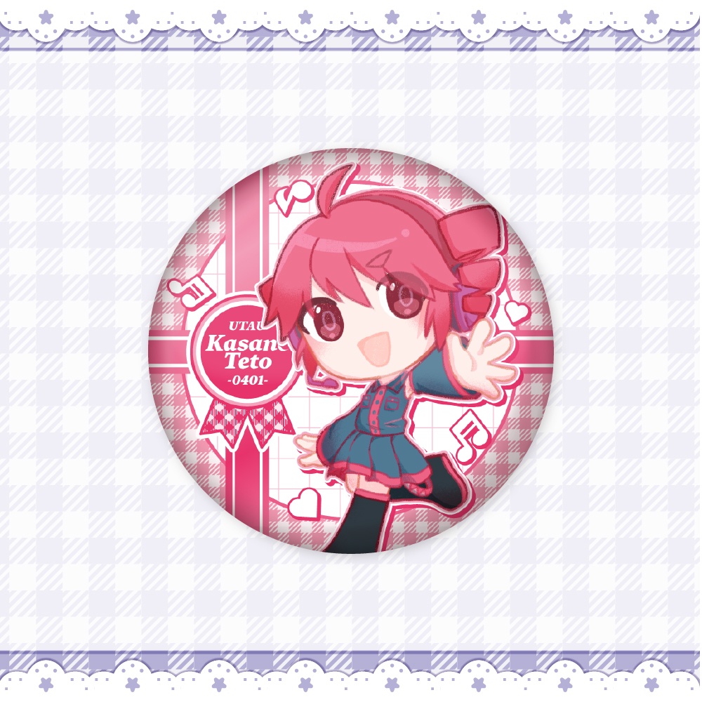 UTAてるの2025頒布物 マット缶バッジ