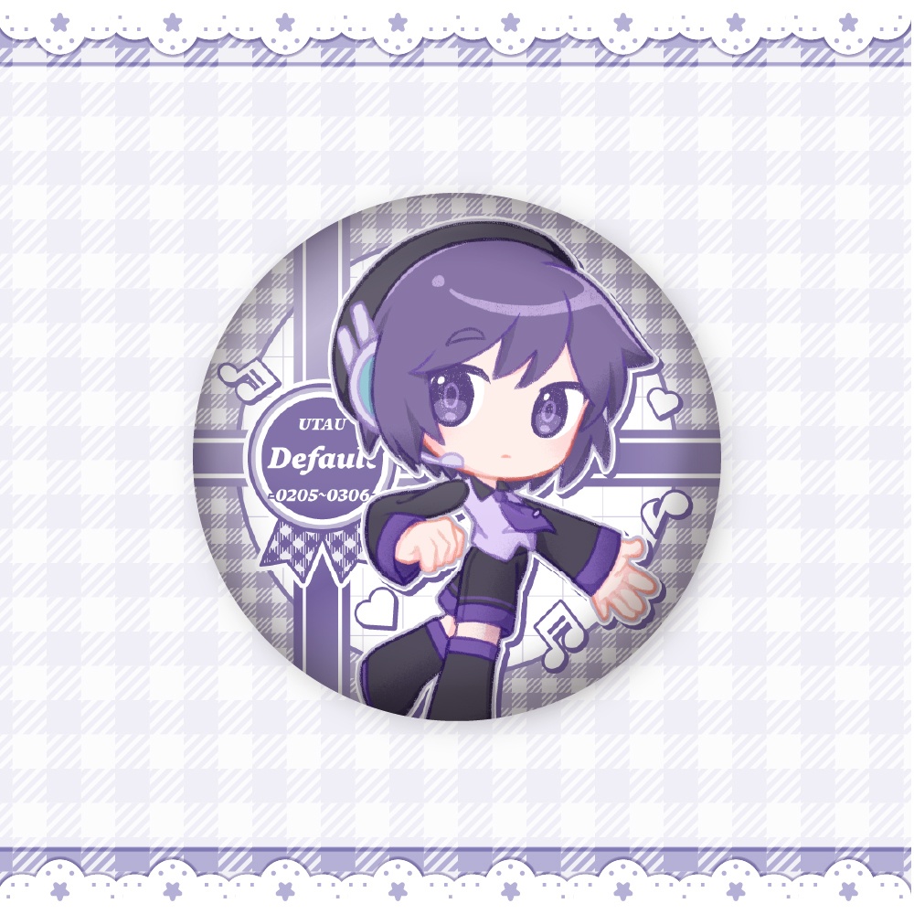 UTAてるの2025頒布物 マット缶バッジ