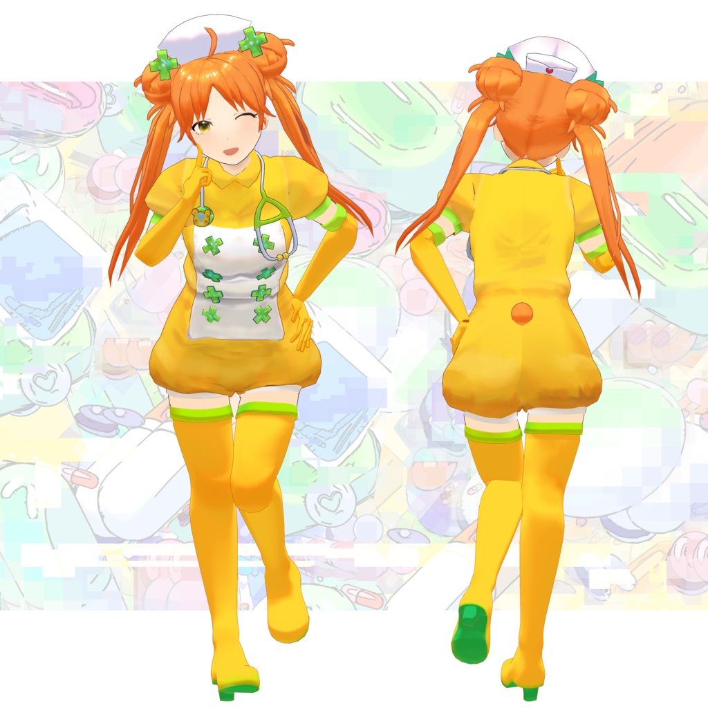 【無料配布】オリジナル3Dモデル「マナ」