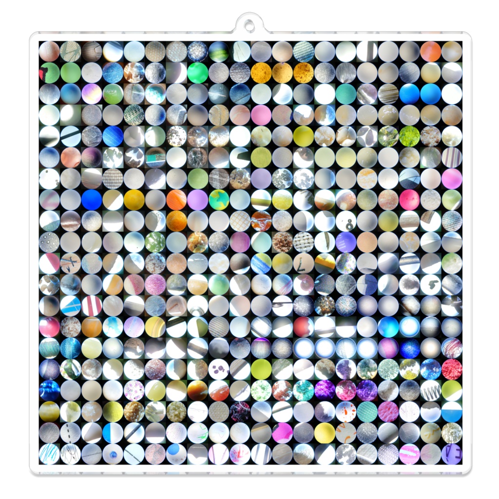 【ごまつぶより小さな世界 400種類 ver】 アクリルキーホルダー - 100 x 100 (mm)