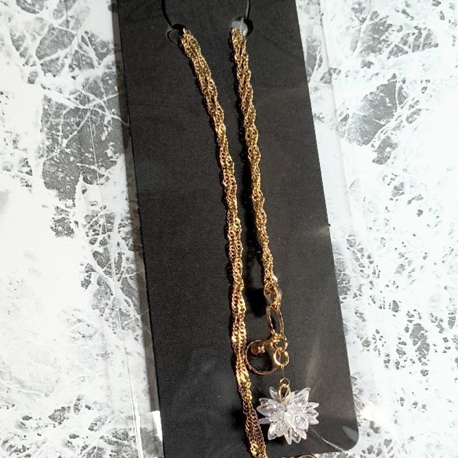 おまけ付き 鬼滅の刃 童磨対しのぶ 氷華の蓮ネックレスと蝶が揺れるイヤリング3点セット イメージアクセサリー