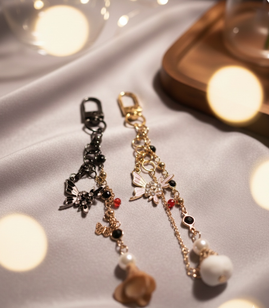 【鬼滅概念】因縁の対峙ーしのぶと童磨イメージ ペアキーホルダー / バッグチャーム