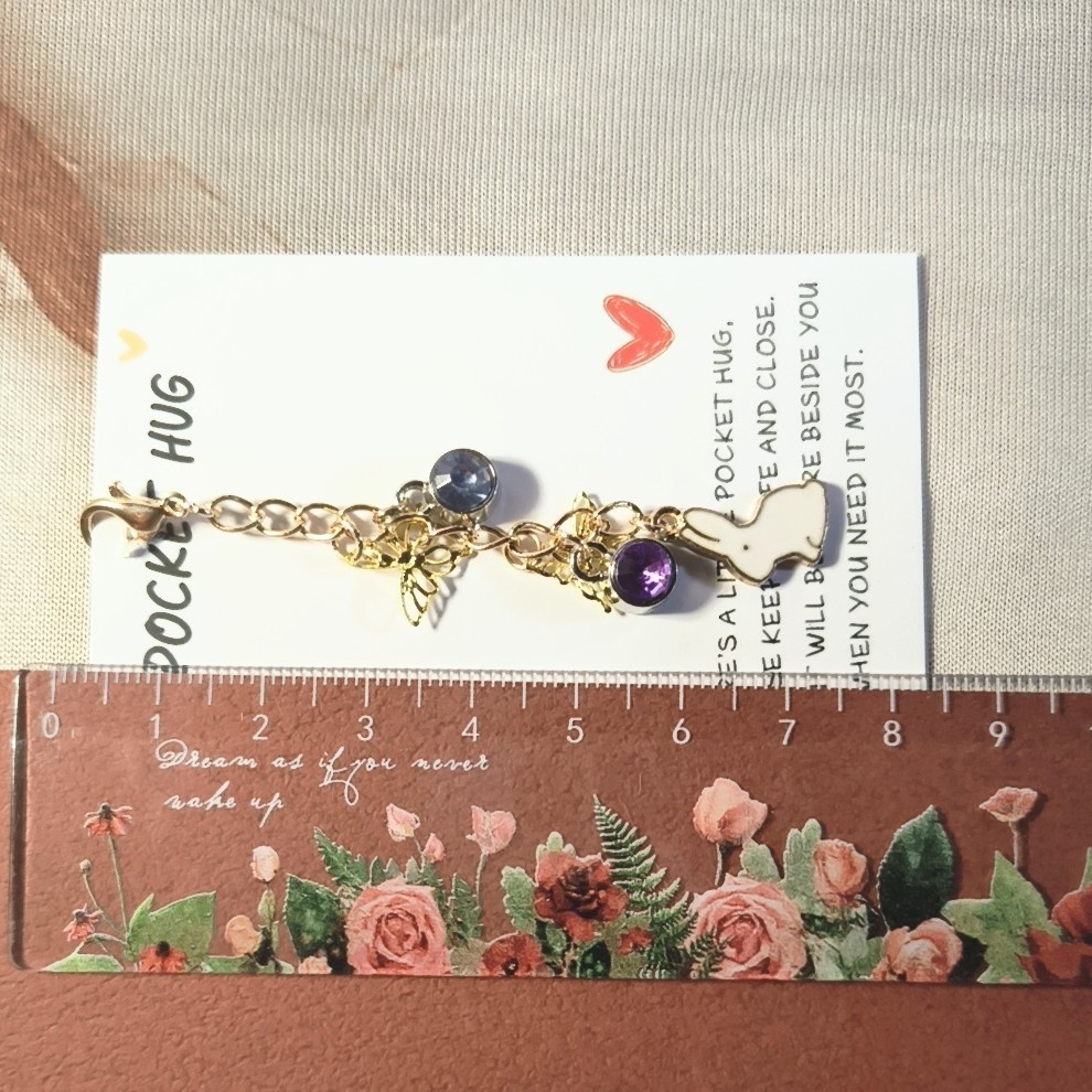 【概念4点セット】蝶と雪とうさぎのチャーム(しのぶ・猗窩座・義勇イメージ)