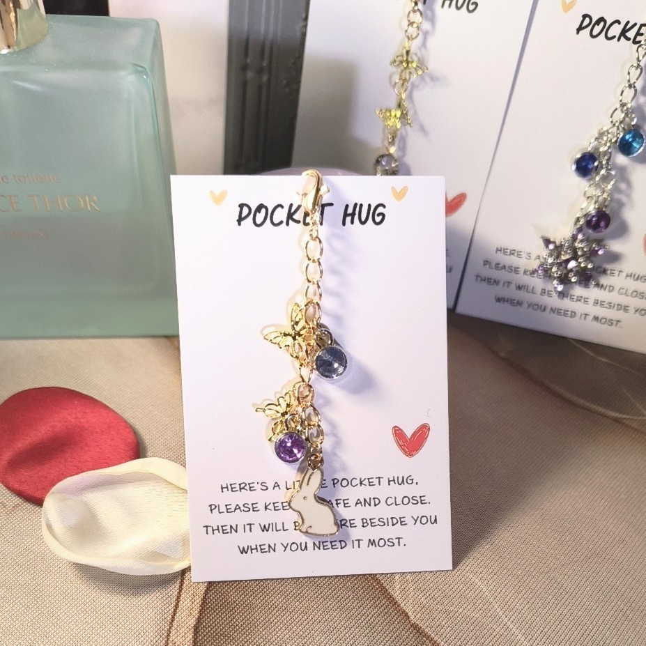 【概念4点セット】蝶と雪とうさぎのチャーム(しのぶ・猗窩座・義勇イメージ)