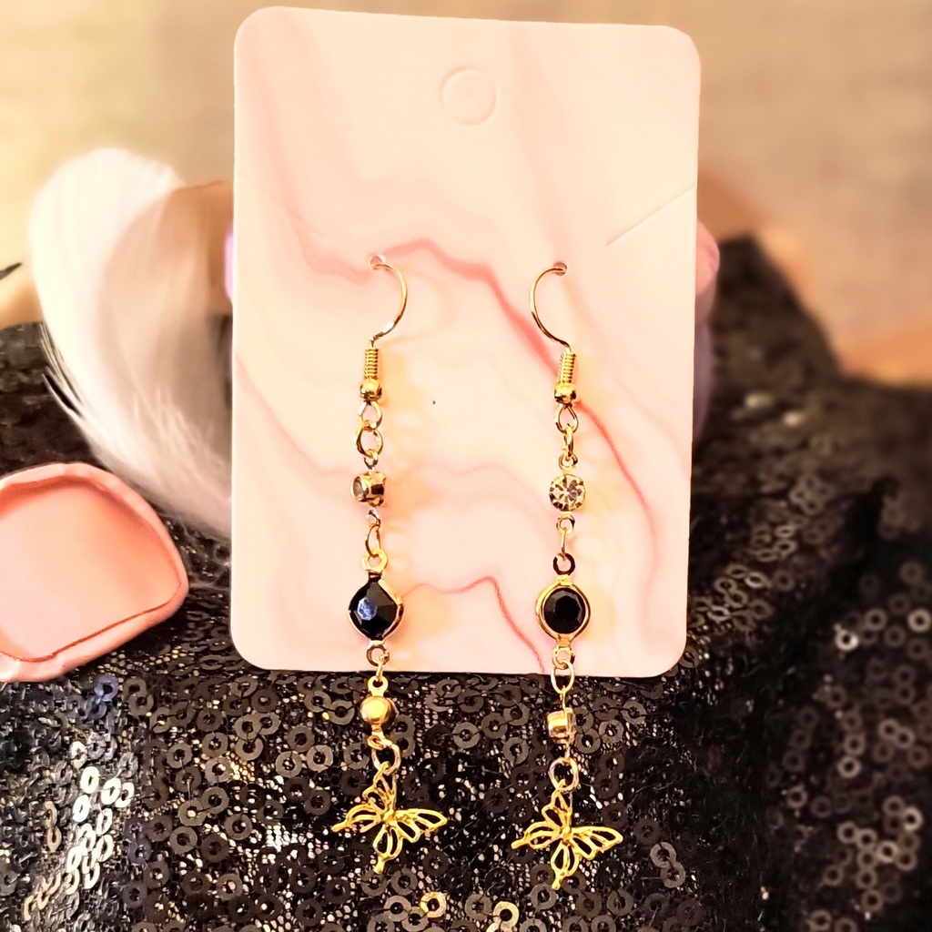 【概念】黄金に舞う胡蝶と氷晶のピアス(童磨×胡蝶しのぶイメージ)