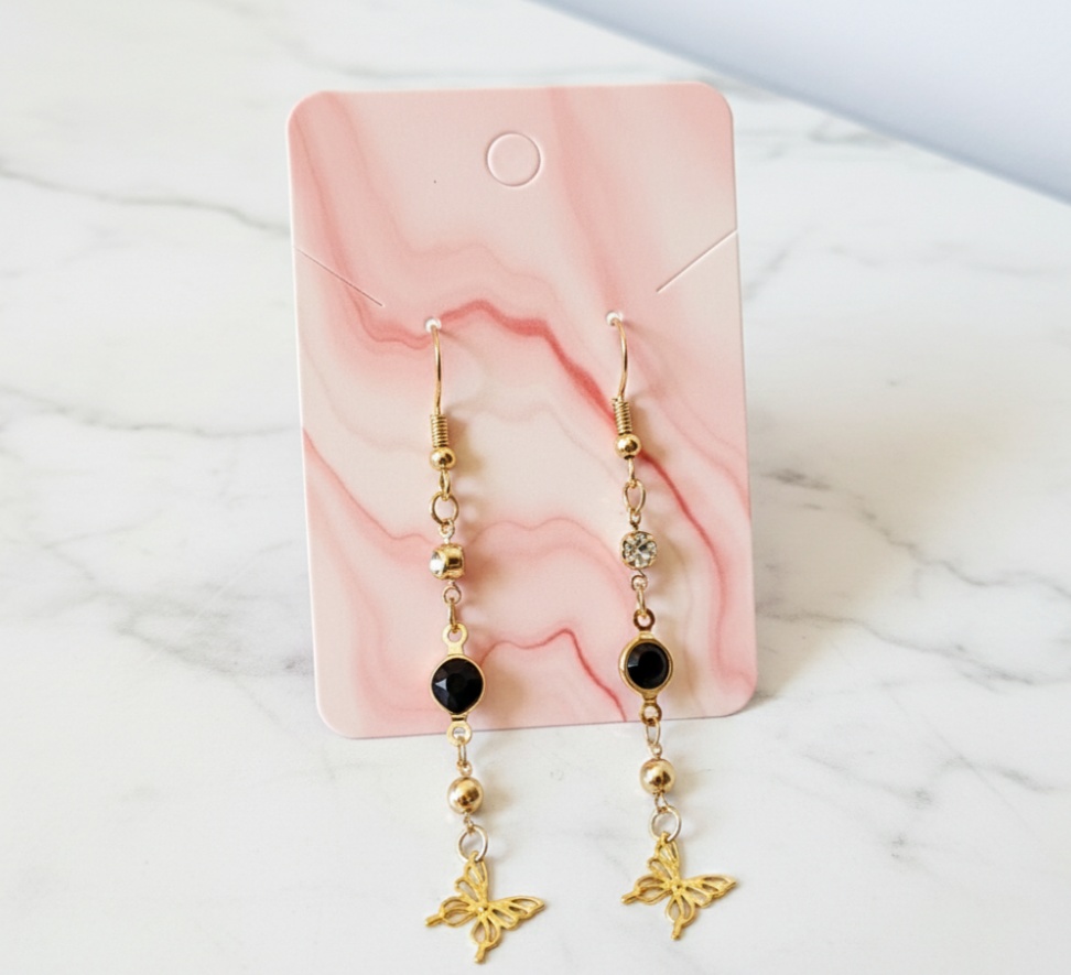 【概念】黄金に舞う胡蝶と氷晶のピアス(童磨×胡蝶しのぶイメージ)