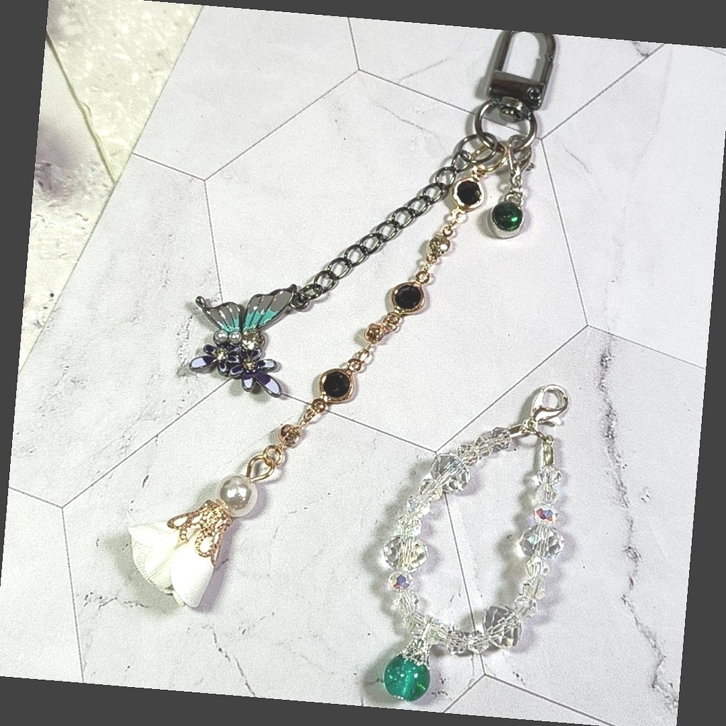 【鬼滅概念】チャーム2点セット　不滅の想い・実弥とカナエの追憶チャーム