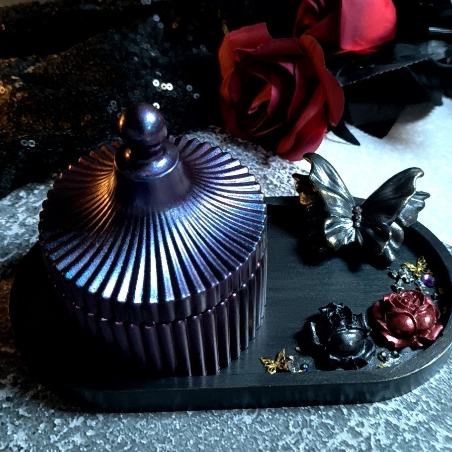 【訳あり・アウトレット】胡蝶しのぶイメージ 蝶と薔薇の幻想インテリアセット(撥水コーティング済)