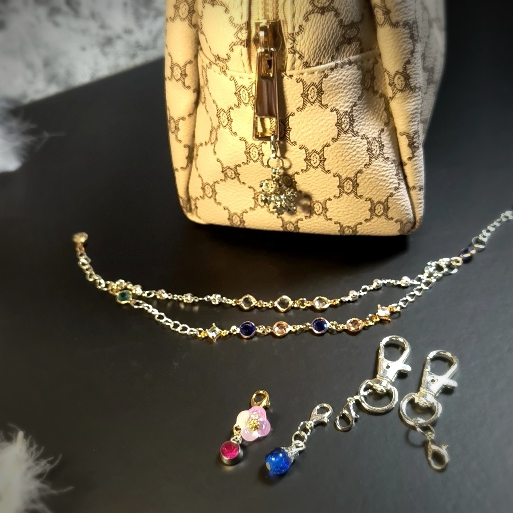 百年の後も、隣で。3way多機能バッグチャーム /花と雪の誓い(概念イメージ)