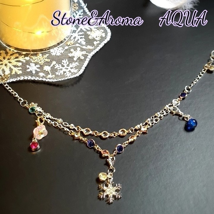 百年の後も、隣で。3way多機能バッグチャーム /花と雪の誓い（概念イメージ）