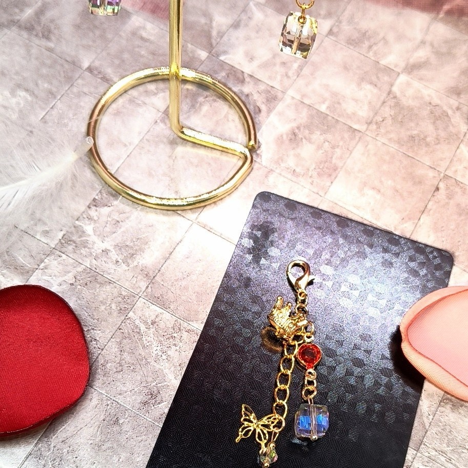 【概念】夢幻の色彩:上弦の三鬼と蟲の因縁|イヤリング&チャーム3点セット