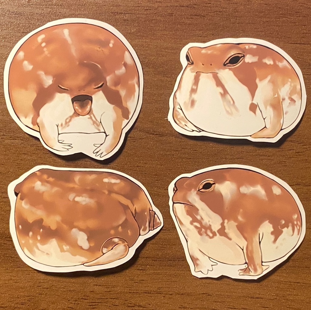 アメフクラガエルのシール