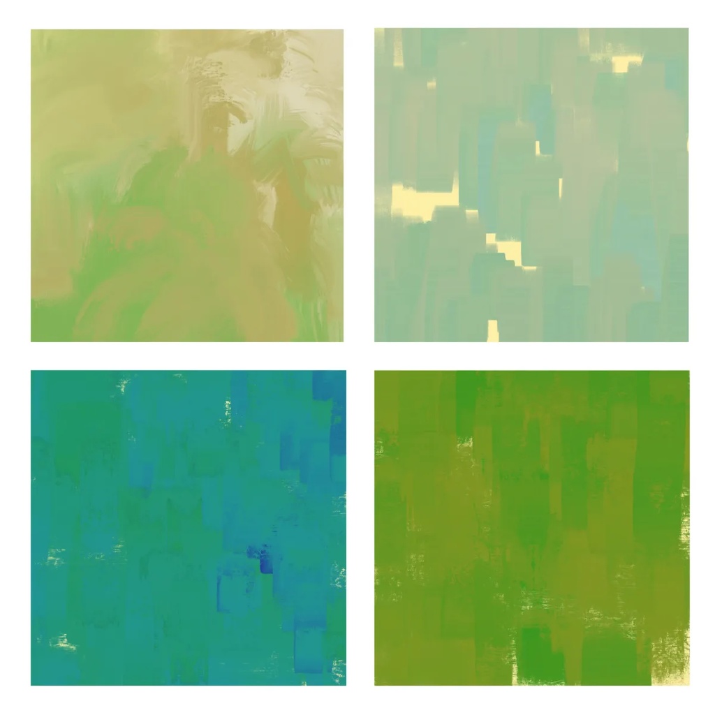 Procreateの色が変わるガッシュブラシ 33本