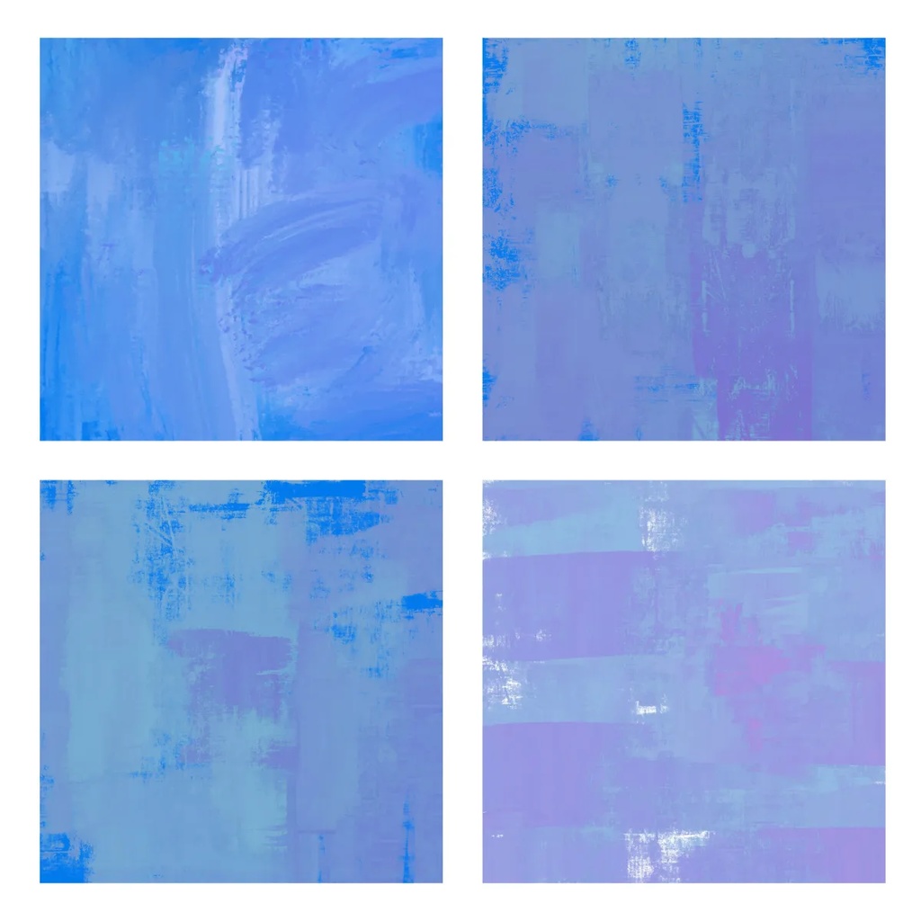 Procreateの色が変わるガッシュブラシ 33本