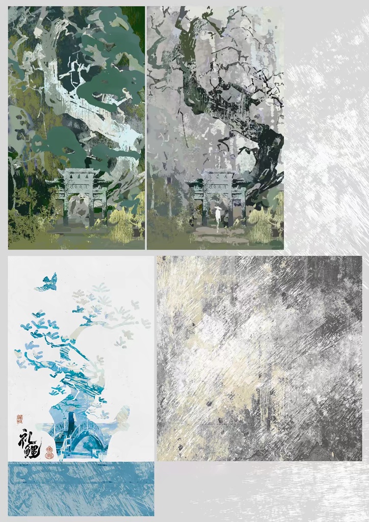 Procreateのライン効果の高密度 ブラシ12本