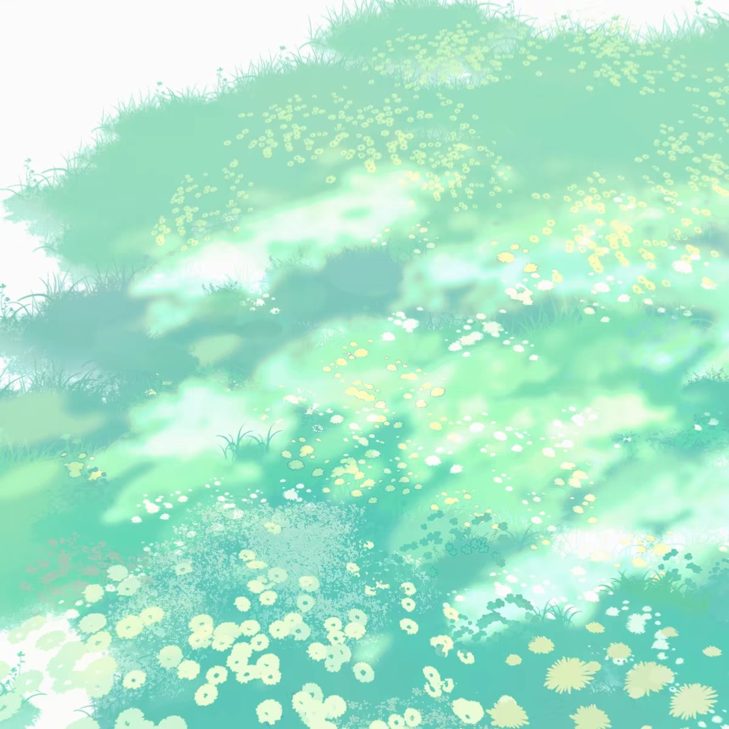 Procreateの花と草木2色 ブラシ 12本