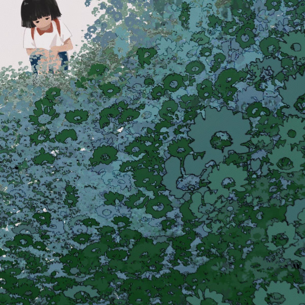 Procreateの花と草木2色 ブラシ 12本