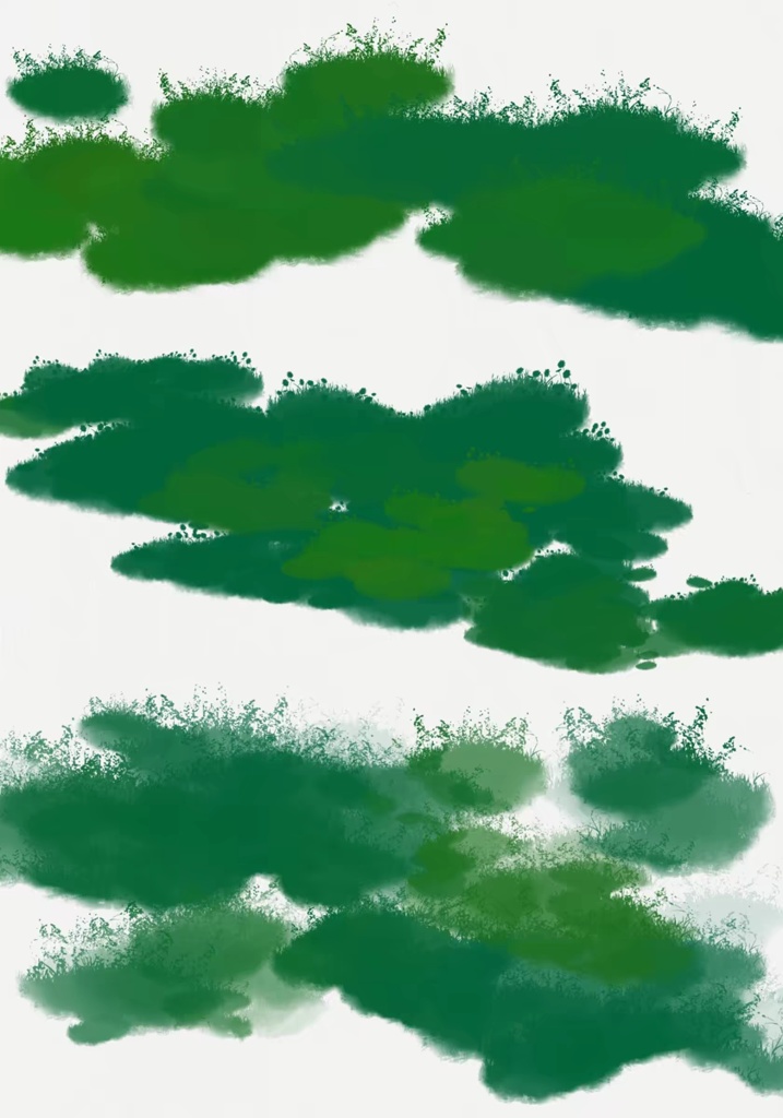 Procreateの花と草木2色 ブラシ 12本