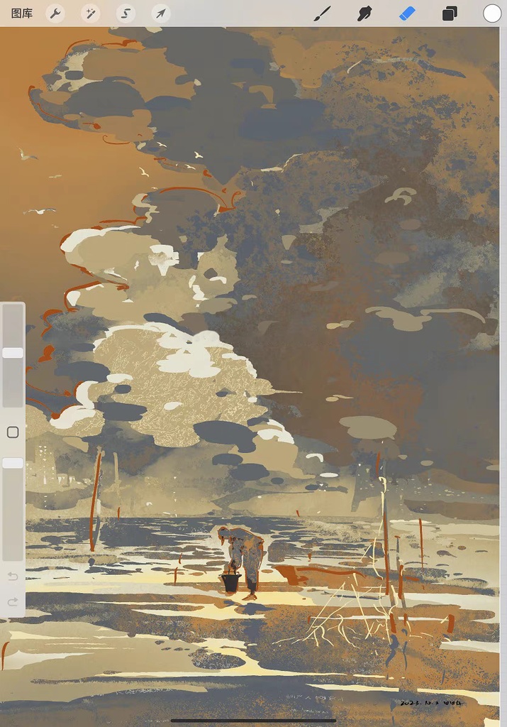 Procreateのテクスチャ ブラシ 36本