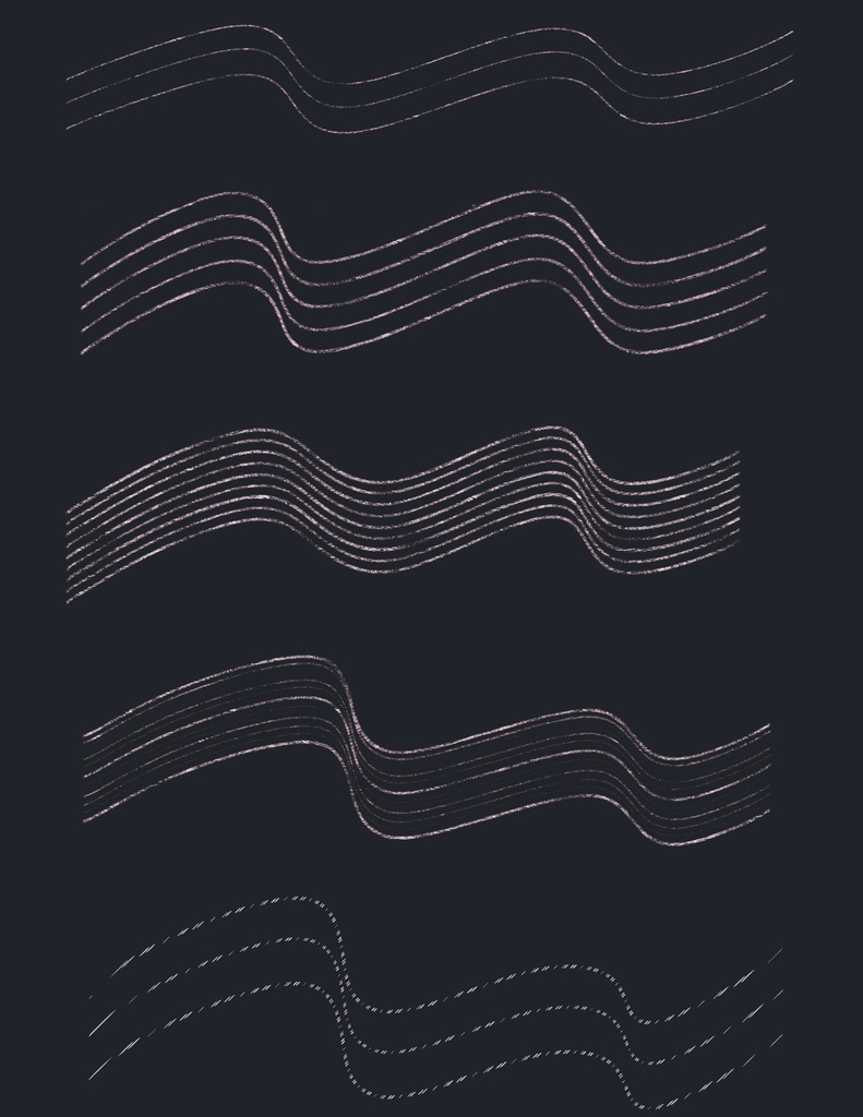 Procreateの線画ブラシ 20本