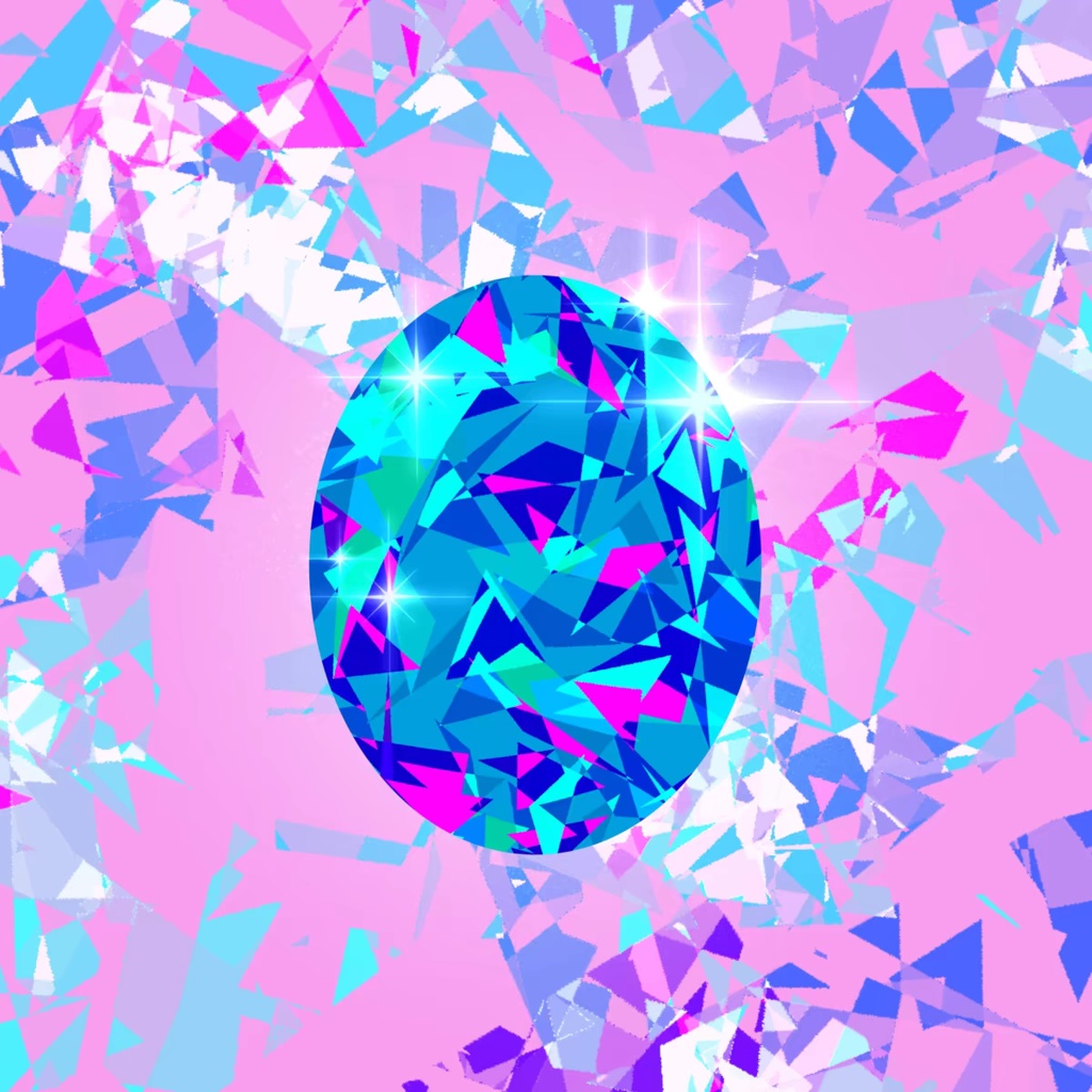 Procreateのピクセルの光沢のある破片ブラシ 16本