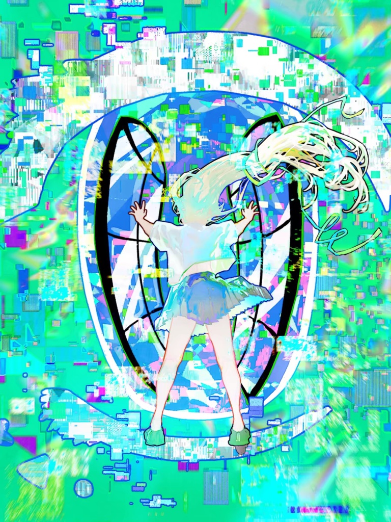 Procreateのピクセルの光沢のある破片ブラシ 16本