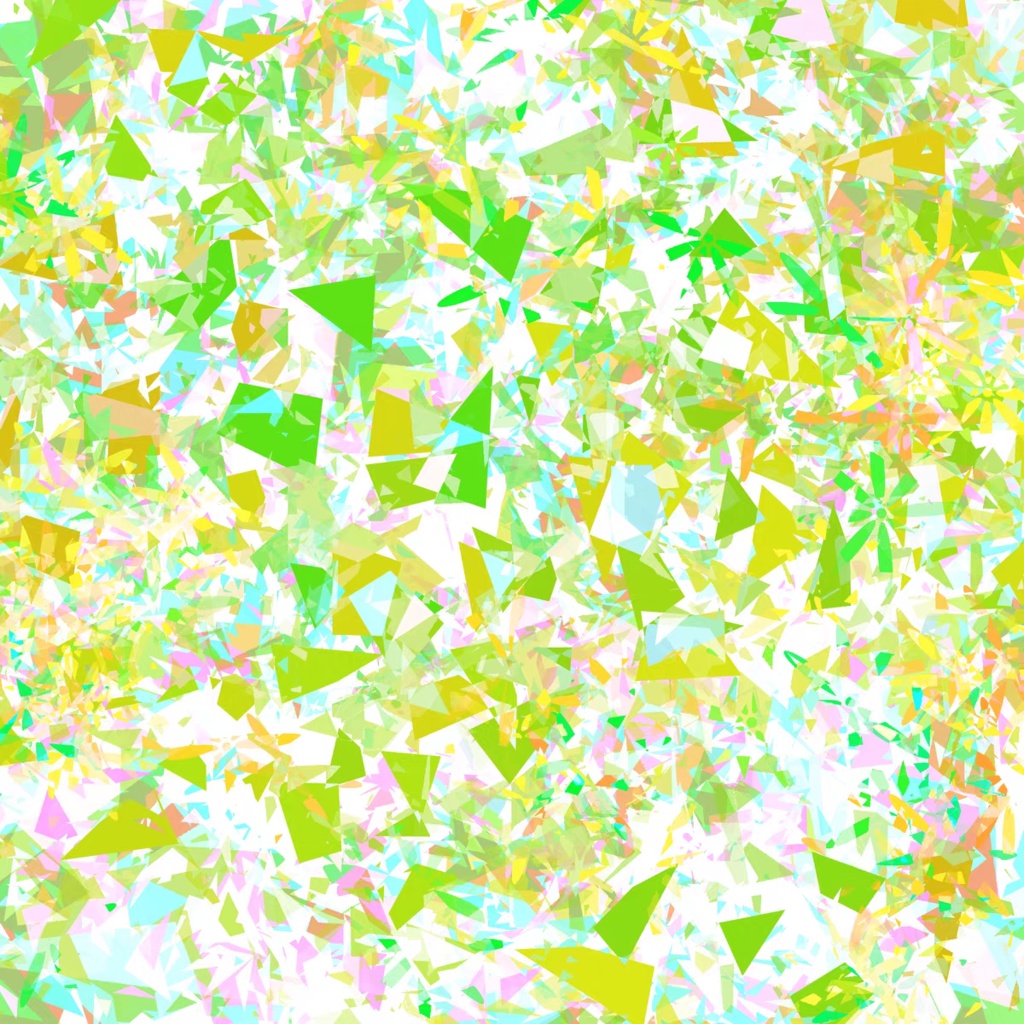 Procreateのピクセルの光沢のある破片ブラシ 16本