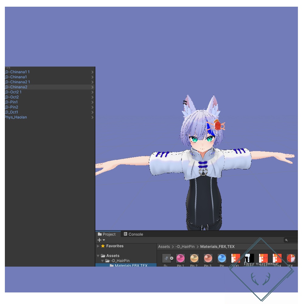 [VRChat]たこピン(チンアナゴ付)【3Dモデル】 缩略图 4