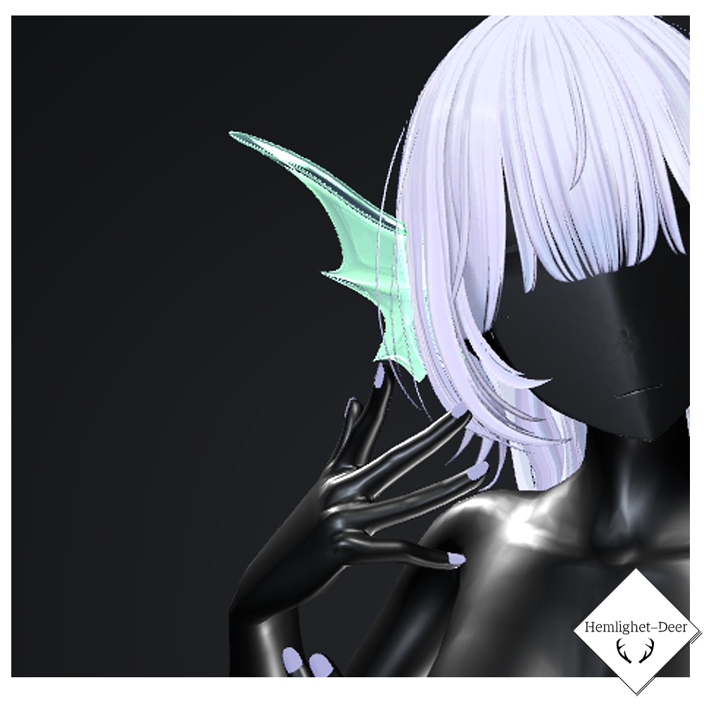 [VRChat] SeirenFin.V3(人魚)のお耳【3Dモデル】 缩略图 3
