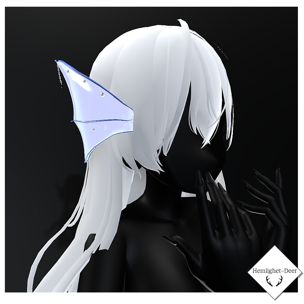 [VRChat] Lorelei.FIN.V2(人魚)のお耳【3Dモデル】 缩略图 4