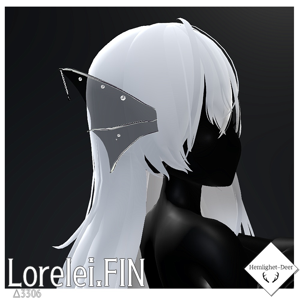 [VRChat] Lorelei.FIN.V2(人魚)のお耳【3Dモデル】