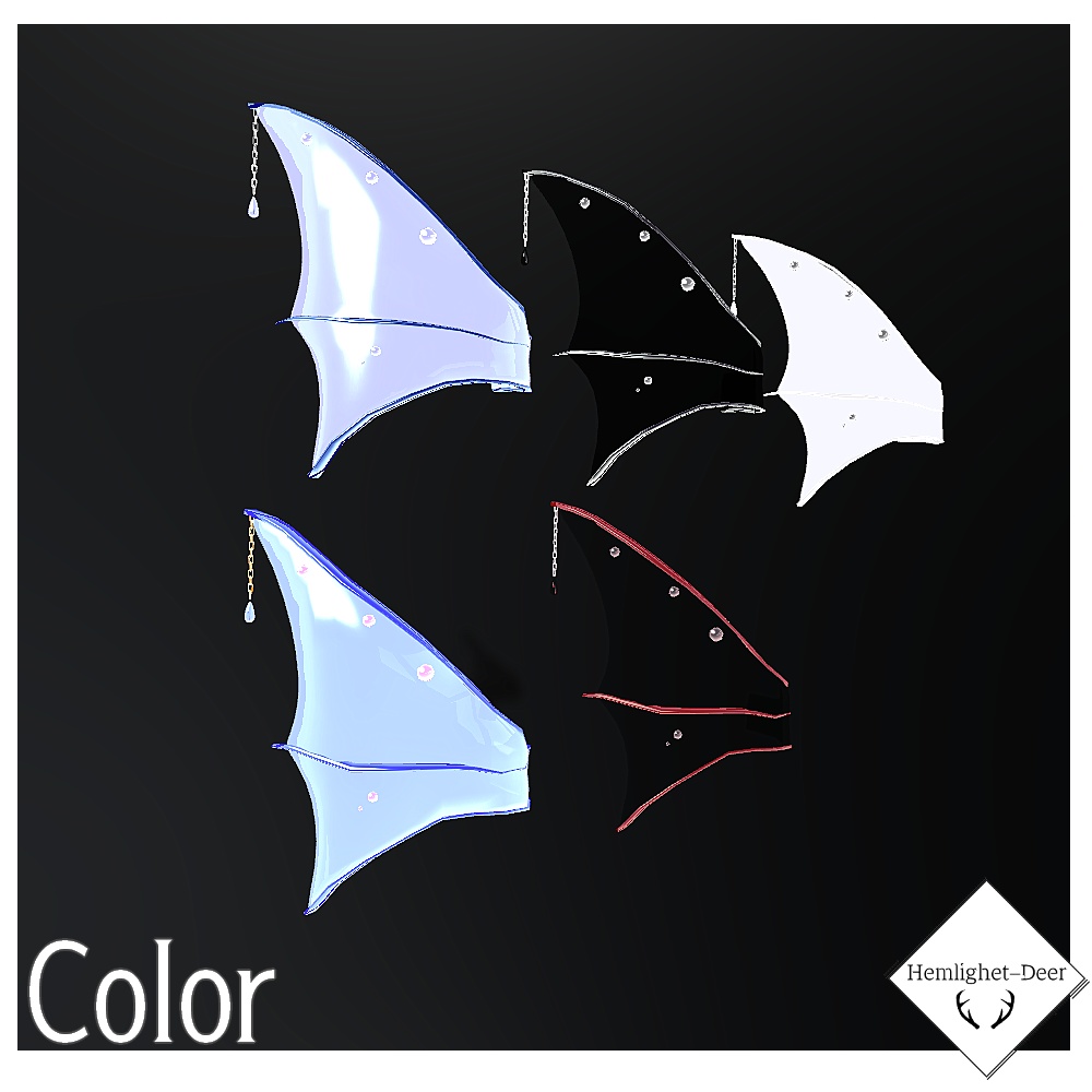 [VRChat] Lorelei.FIN.V2(人魚)のお耳【3Dモデル】 缩略图 5
