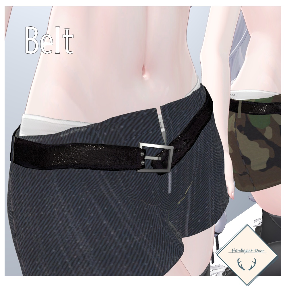 [VRChat] Pants＆Bikini Simple wear【3Dモデル】 - Hemlighet-Deer - BOOTH