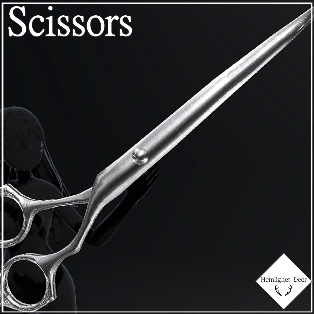 [VRChat] ちょっきちょき動かせる大きい Scissors (MA版)【3Dモデル】