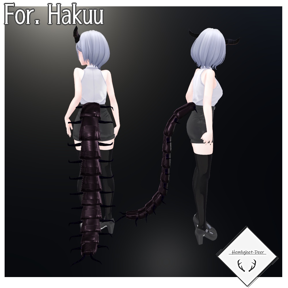 [VRChat] Centipede Tail  (対応: 5アバター)【3Dモデル】 缩略图 9