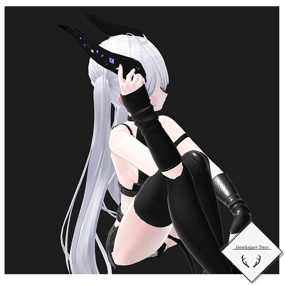 [VRChat] Horn Smycken/ ツノ (対応: 5アバター)【3Dモデル】 缩略图 5