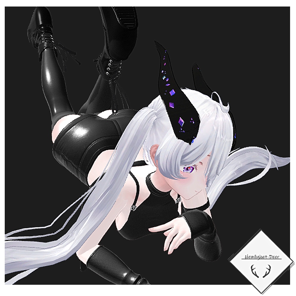 [VRChat] Horn Smycken/ ツノ (対応: 5アバター)【3Dモデル】 缩略图 4