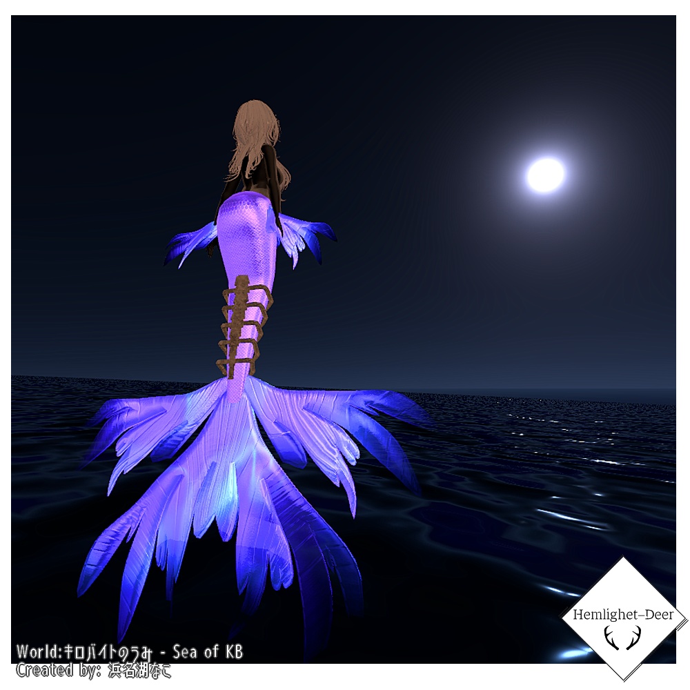 [VRChat] 骨装飾の人魚 (対応:8アバター)【3Dモデル】 缩略图 2