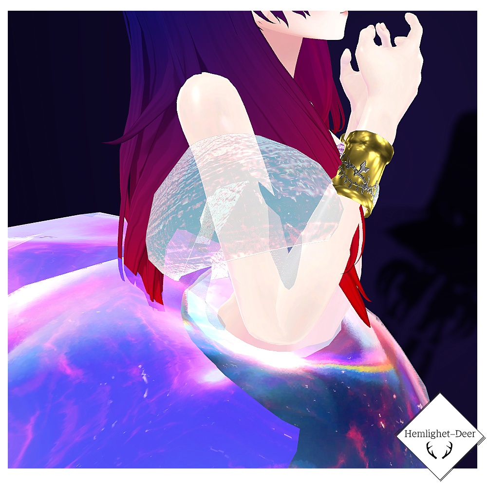 [VRChat] 海月 (アバター:3対応) 【3Dモデル】 缩略图 4
