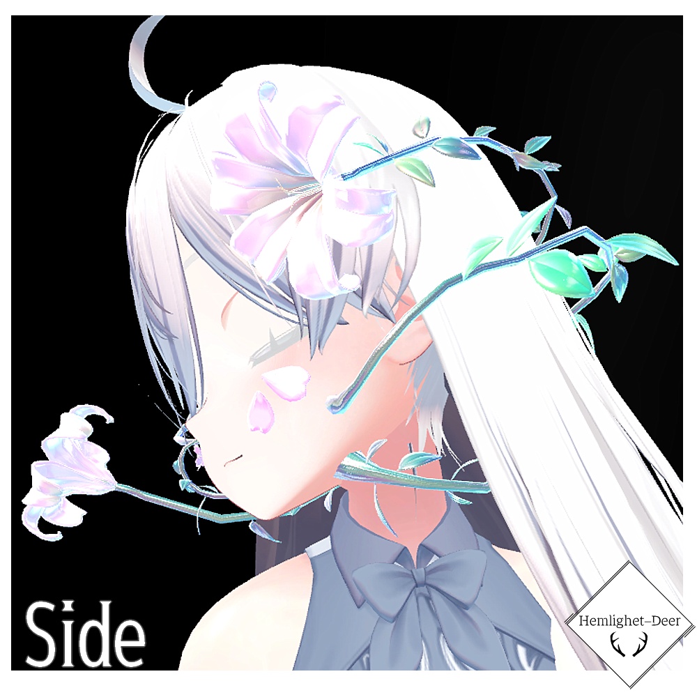 [VRChat] Dryad  (4色/HEAD Accessory)【3Dモデル】 缩略图 5